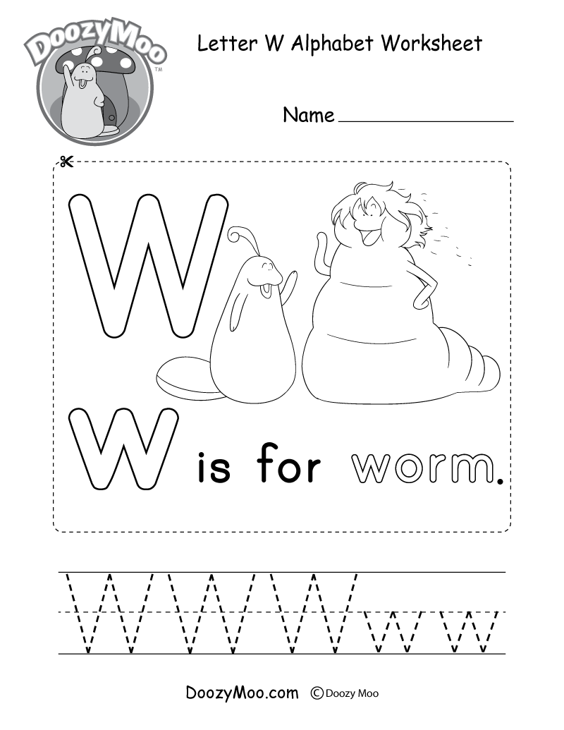 Letter W Alphabet Worksheet Letter W Alphabet Worksheet