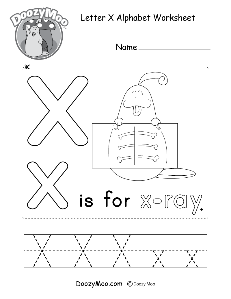Letter X Alphabet Worksheet Letter X Alphabet Worksheet