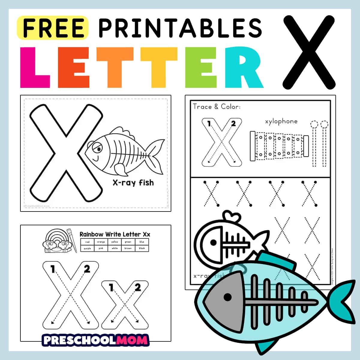 Letter X Preschool Printables Letter X Preschool Printables
