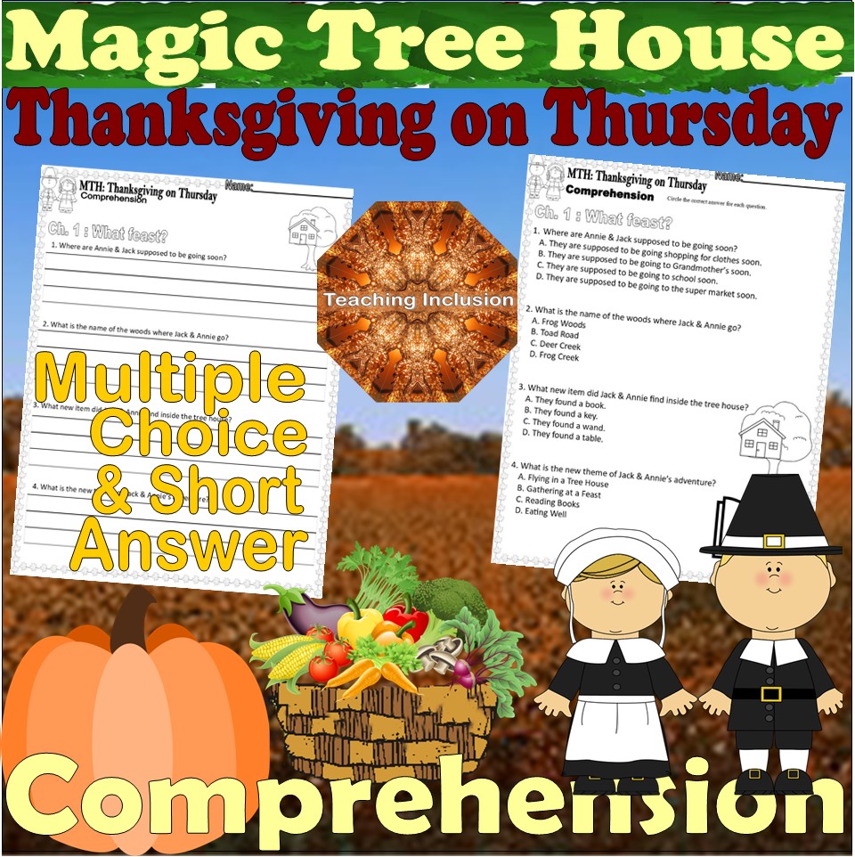 Magic Tree House Thanksgiving On Thursday Reading Quiz Tests Magic Tree House Thanksgiving On Thursday Reading Quiz Tests