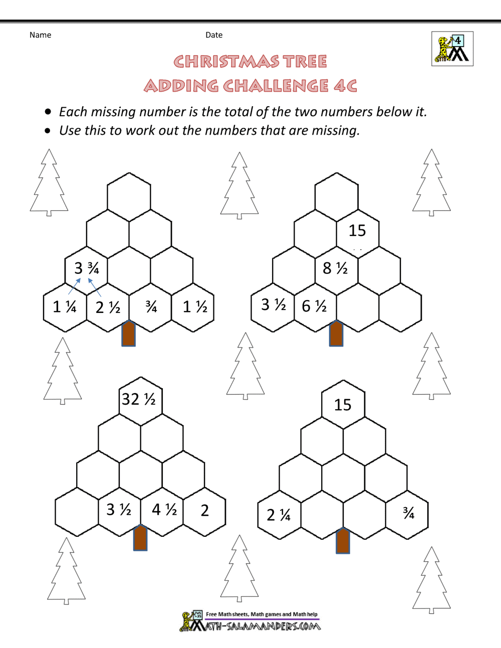 Math Christmas Activities 4th Grade Math Christmas Activities 4th Grade