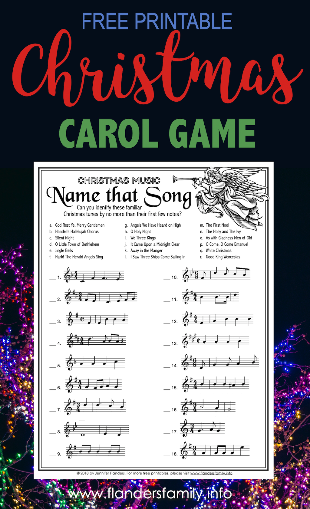Name That Song Free Printable Christmas Game Name That Song Free Printable Christmas Game