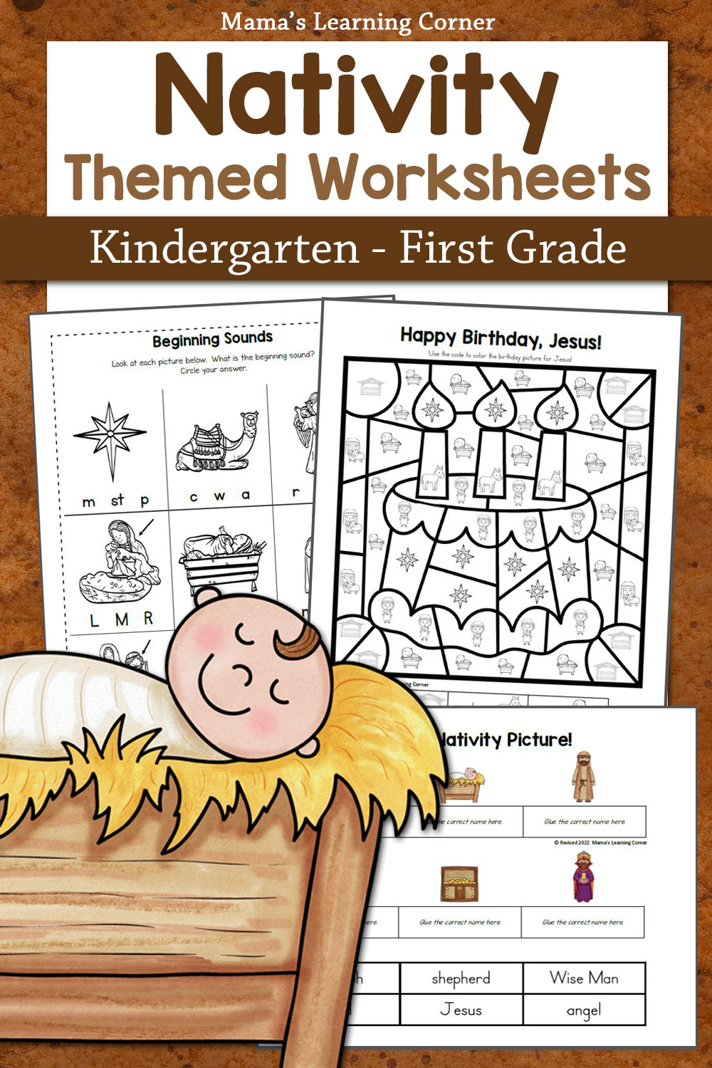 Nativity Worksheet Packet For Kindergarten And First Grade Nativity Worksheet Packet For Kindergarten And First Grade