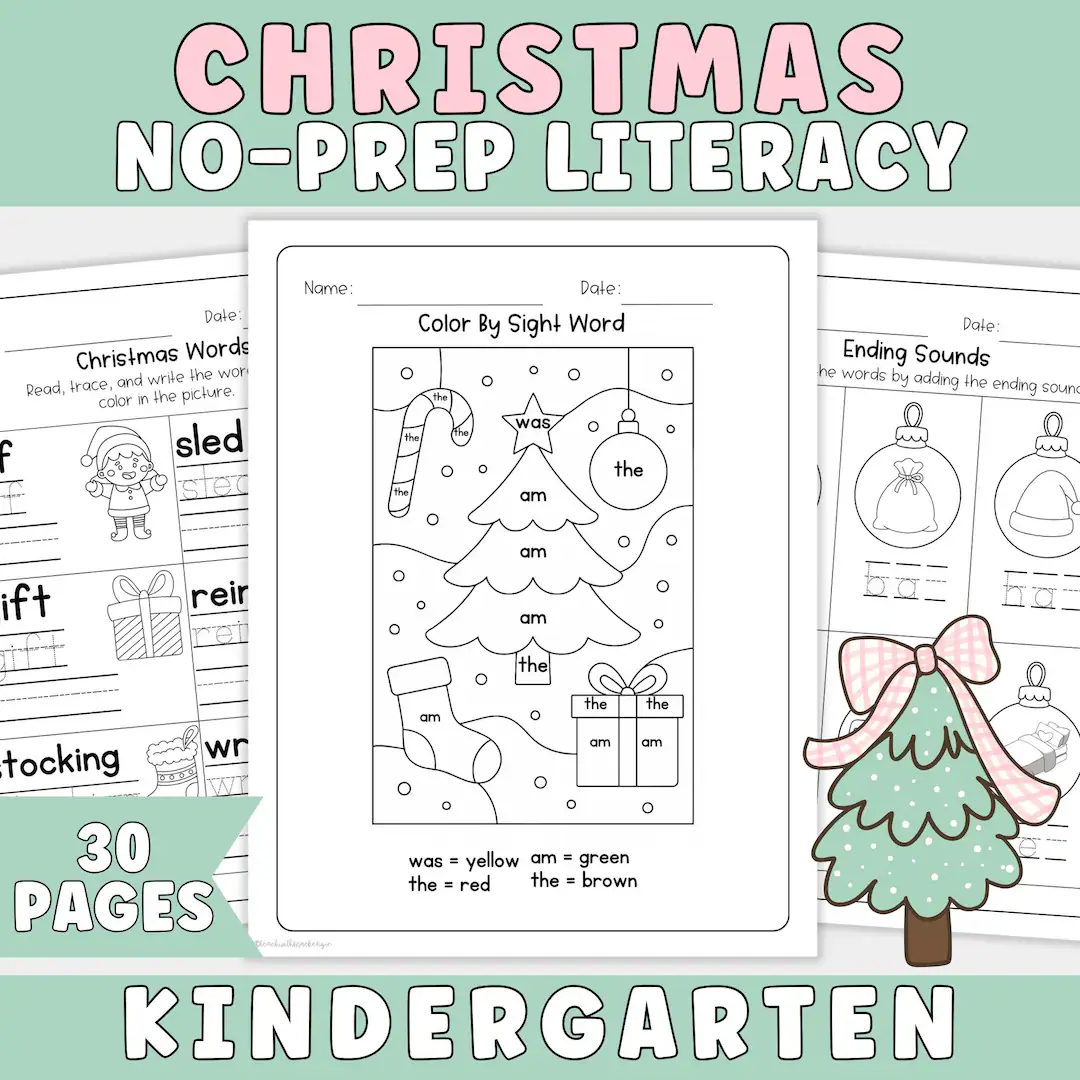 No Prep Christmas Literacy Worksheets No Prep Christmas Literacy Worksheets