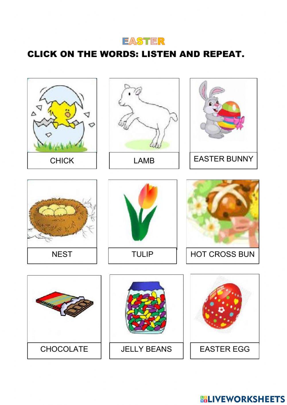 easter symbols worksheets easter symbols worksheets