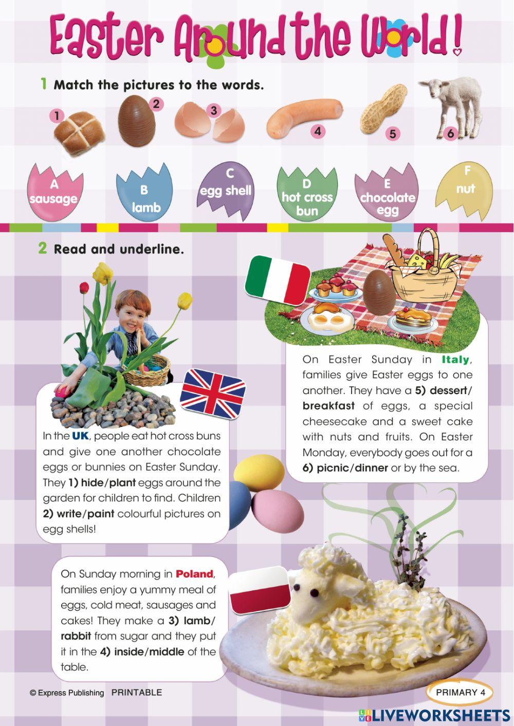 easter around the world worksheets easter around the world worksheets