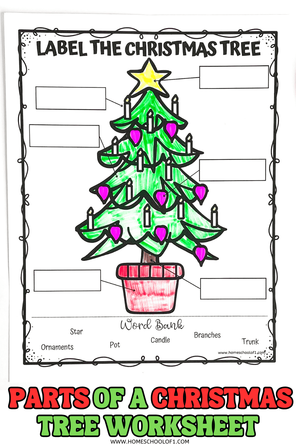 christmas tree worksheet christmas tree worksheet