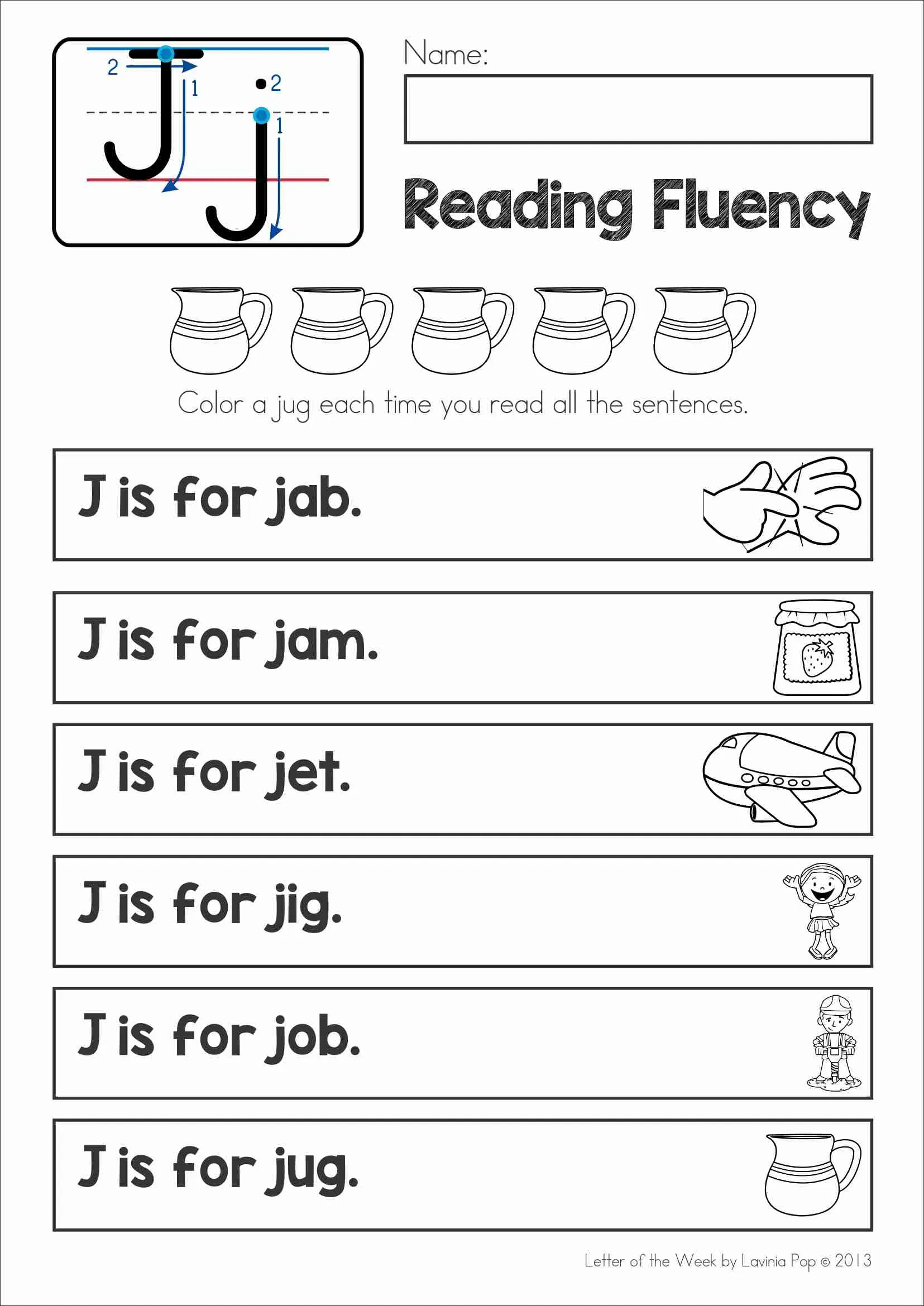 Phonics Letter Of The Week J Alphabet Worksheets Activities Phonics Letter Of The Week J Alphabet Worksheets Activities