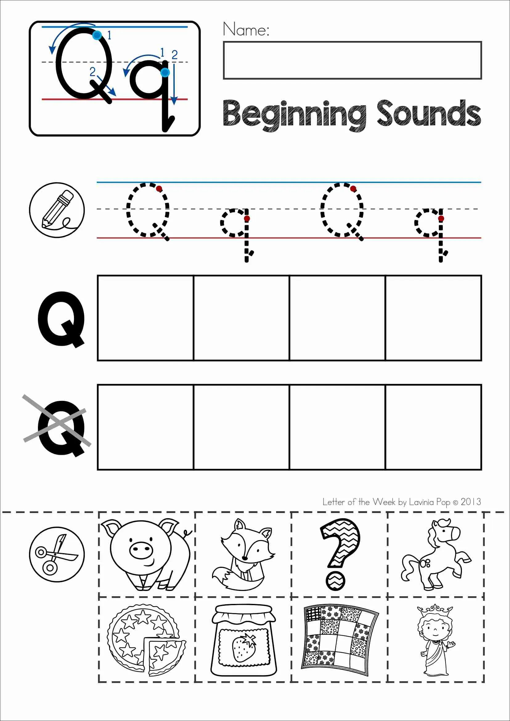Phonics Letter Of The Week Q Alphabet Worksheets Activities Phonics Letter Of The Week Q Alphabet Worksheets Activities