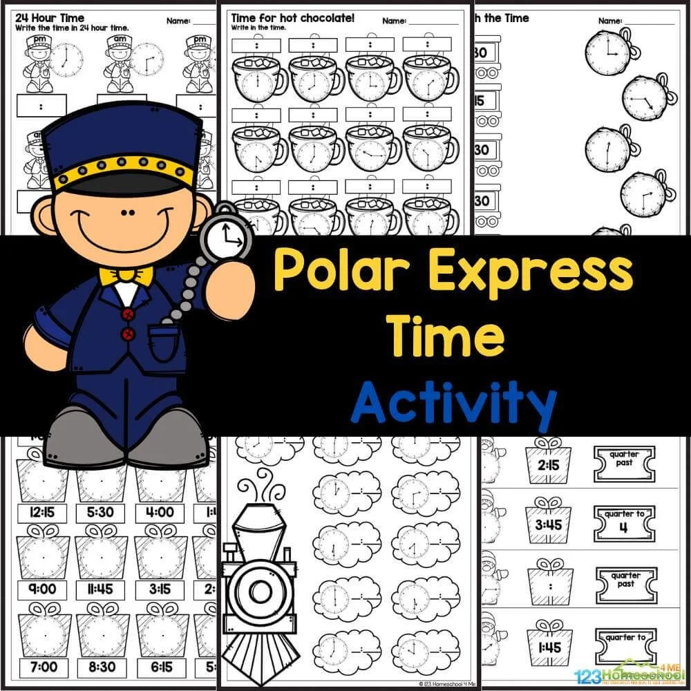 Polar Express Telling Time Activity
