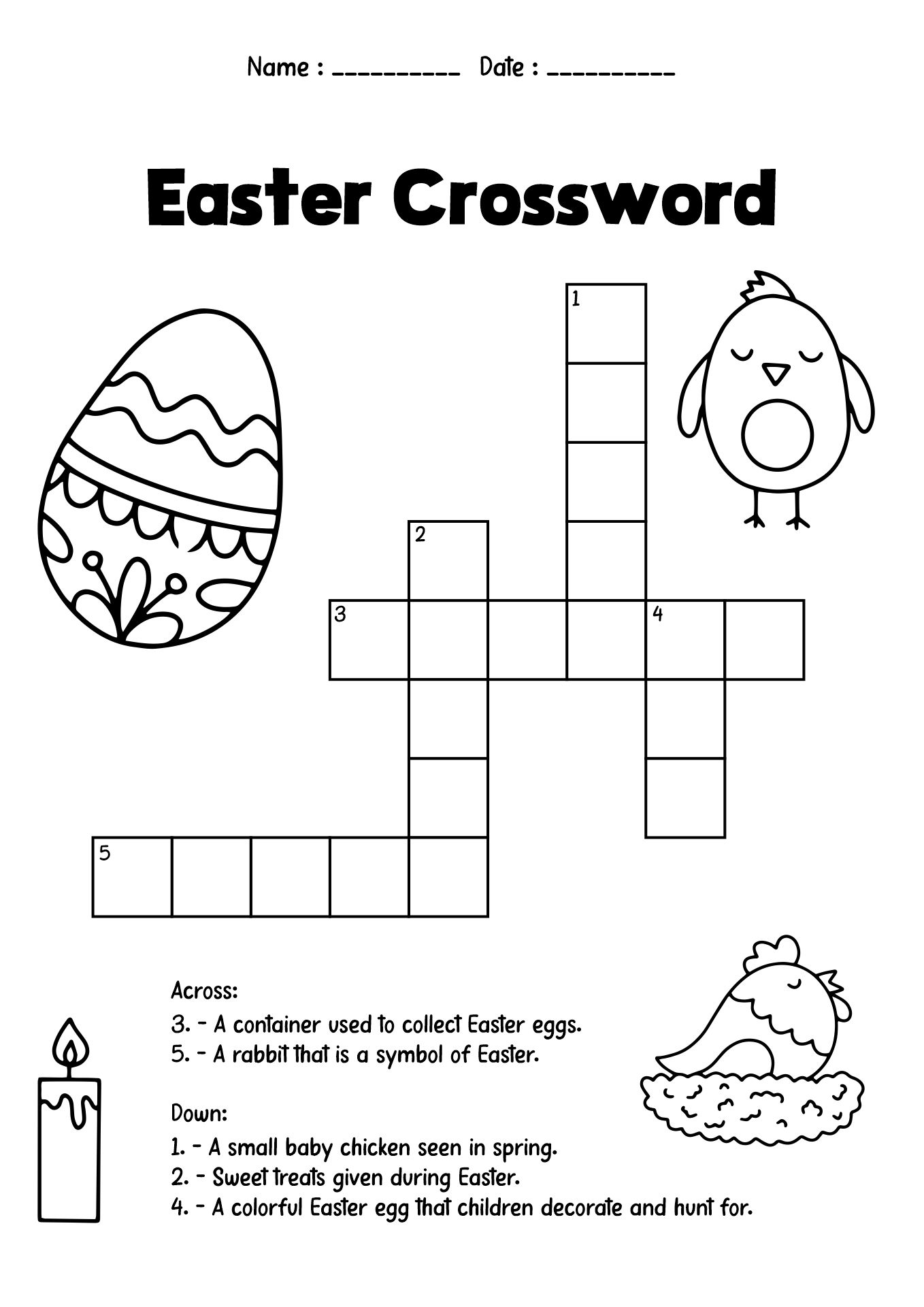 Post First Grade Easter Worksheets 695814