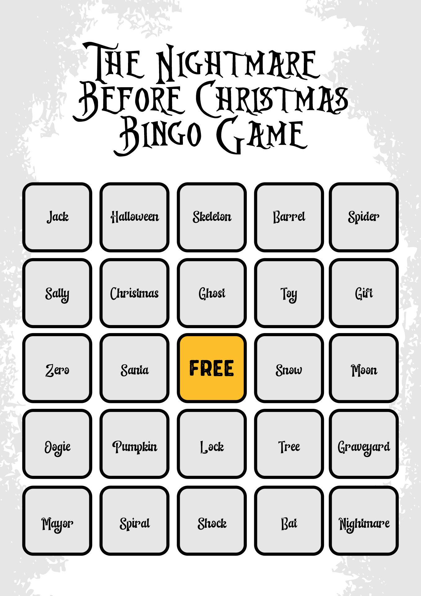 the nightmare before christmas worksheets