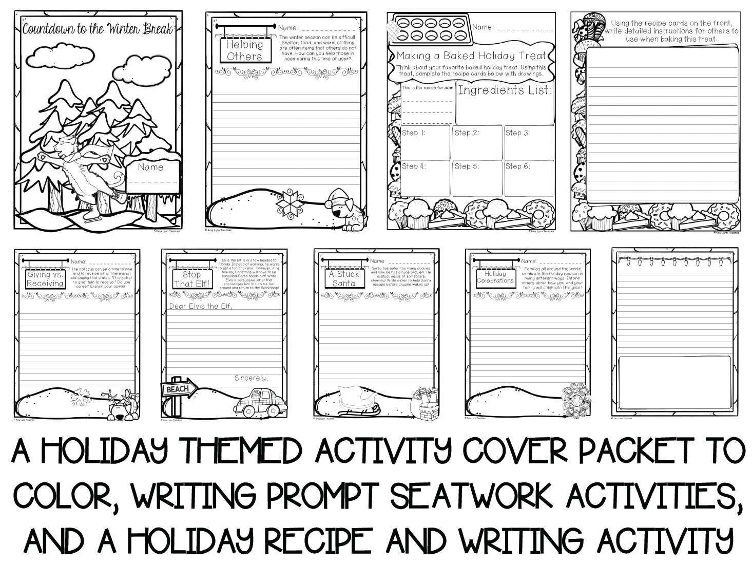 Pre Winter Break Activities Mad Libs Games Math Skit Writing Pre Winter Break Activities Mad Libs Games Math Skit Writing