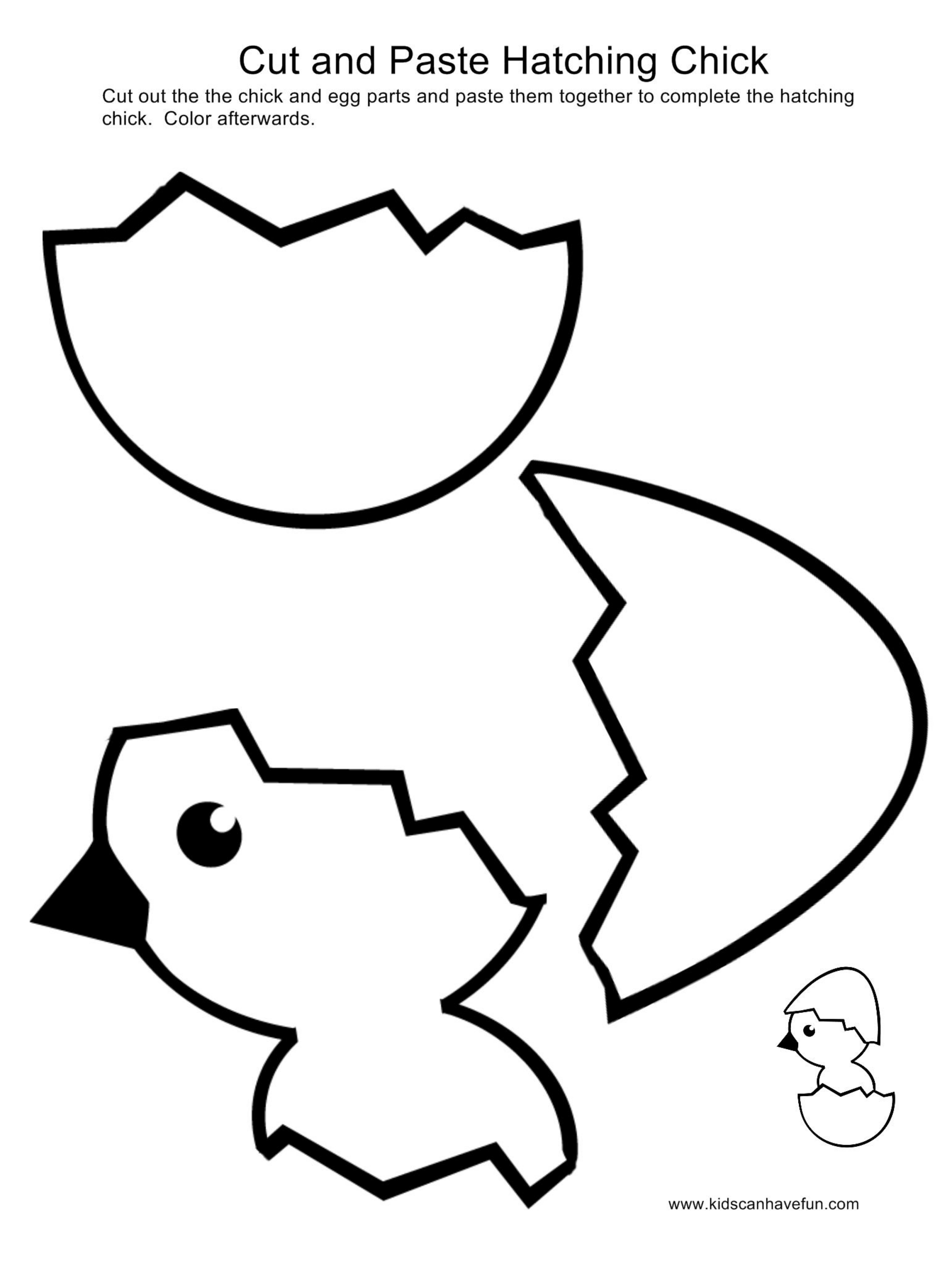 Printable Cut And Paste Easter Activities Printable Cut And Paste Easter Activities