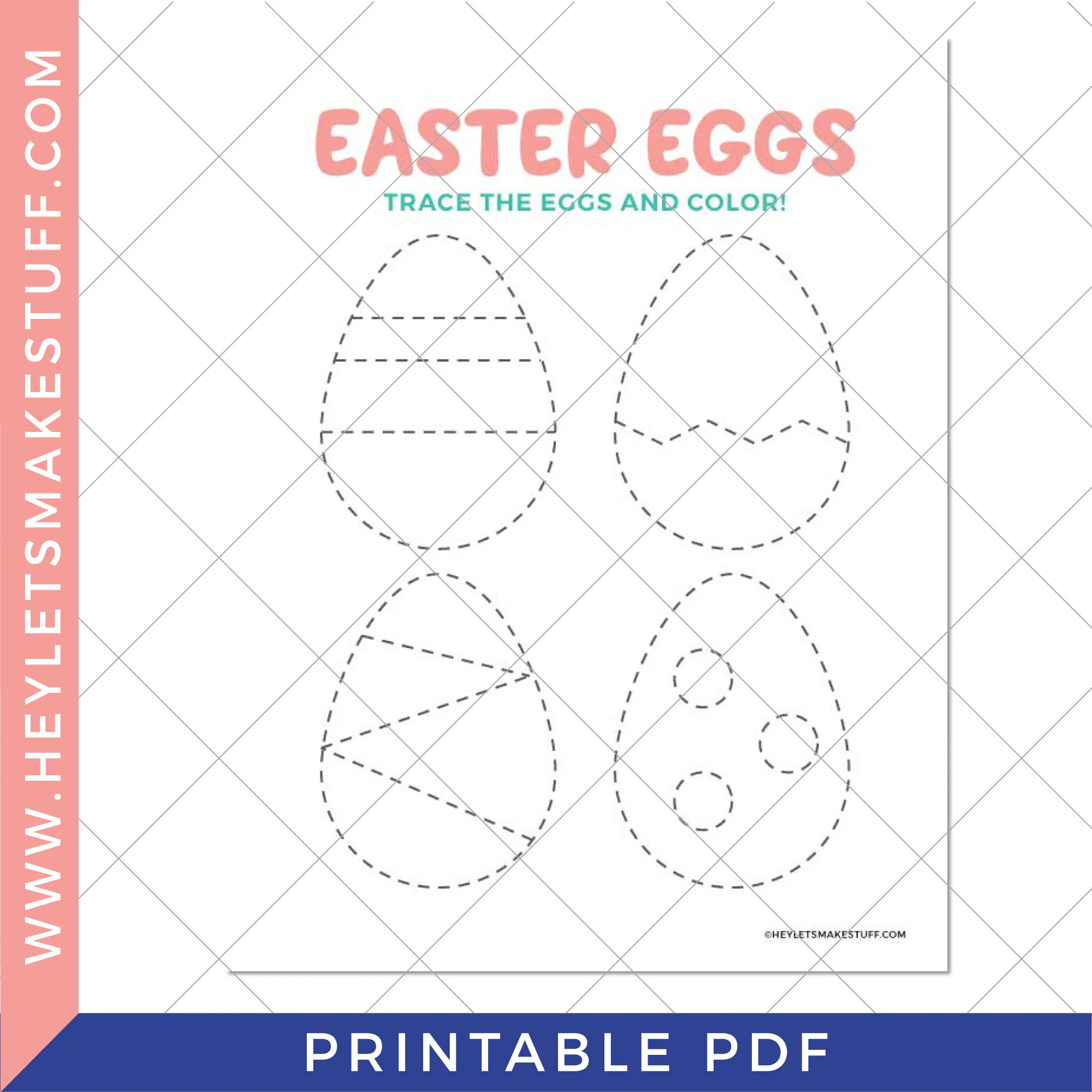Printable Easter Egg Tracing Worksheet