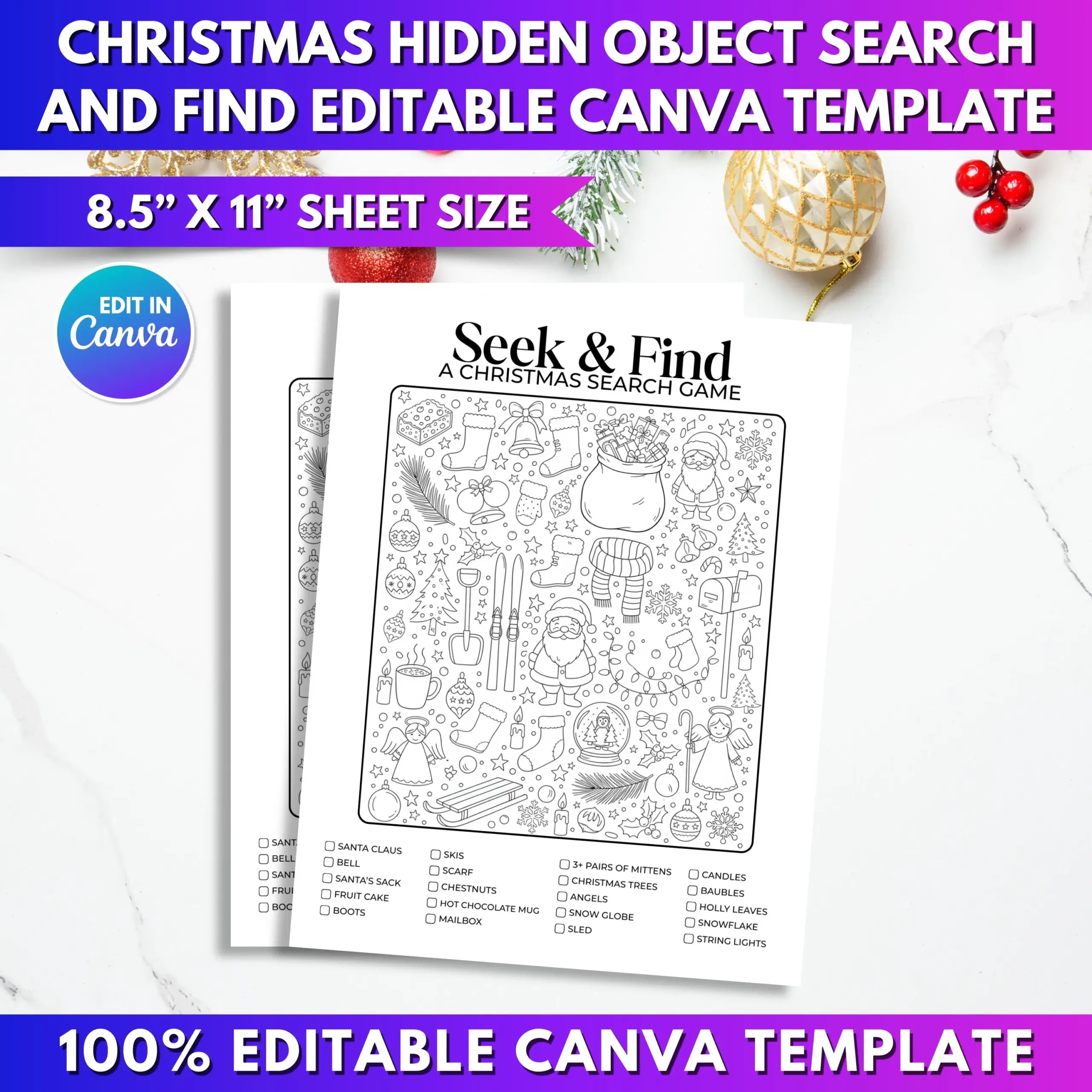 Printable Hidden Pictures Christmas Printable Hidden Pictures Christmas