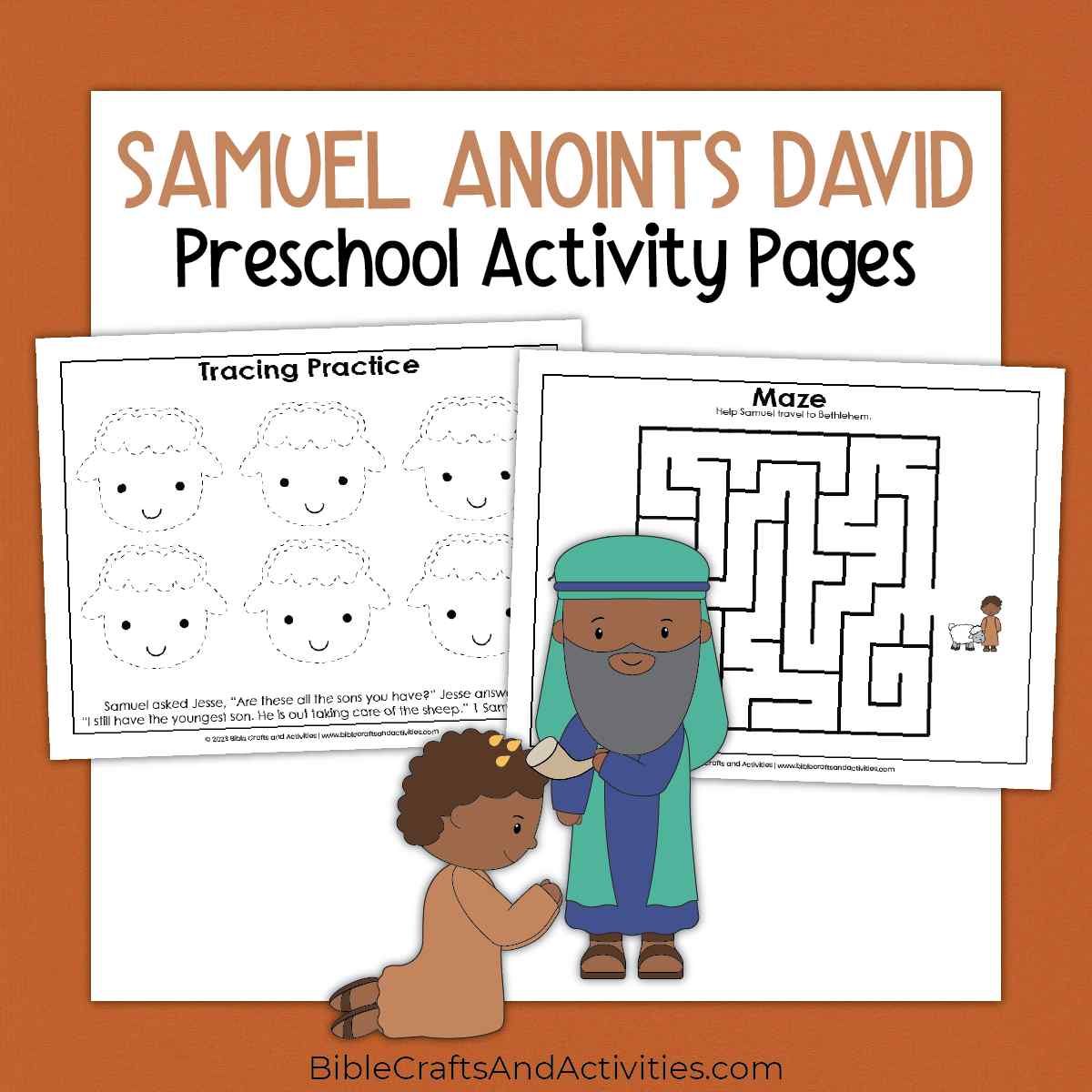 Samuel Anoints David Preschool Activity Pages Samuel Anoints David Preschool Activity Pages