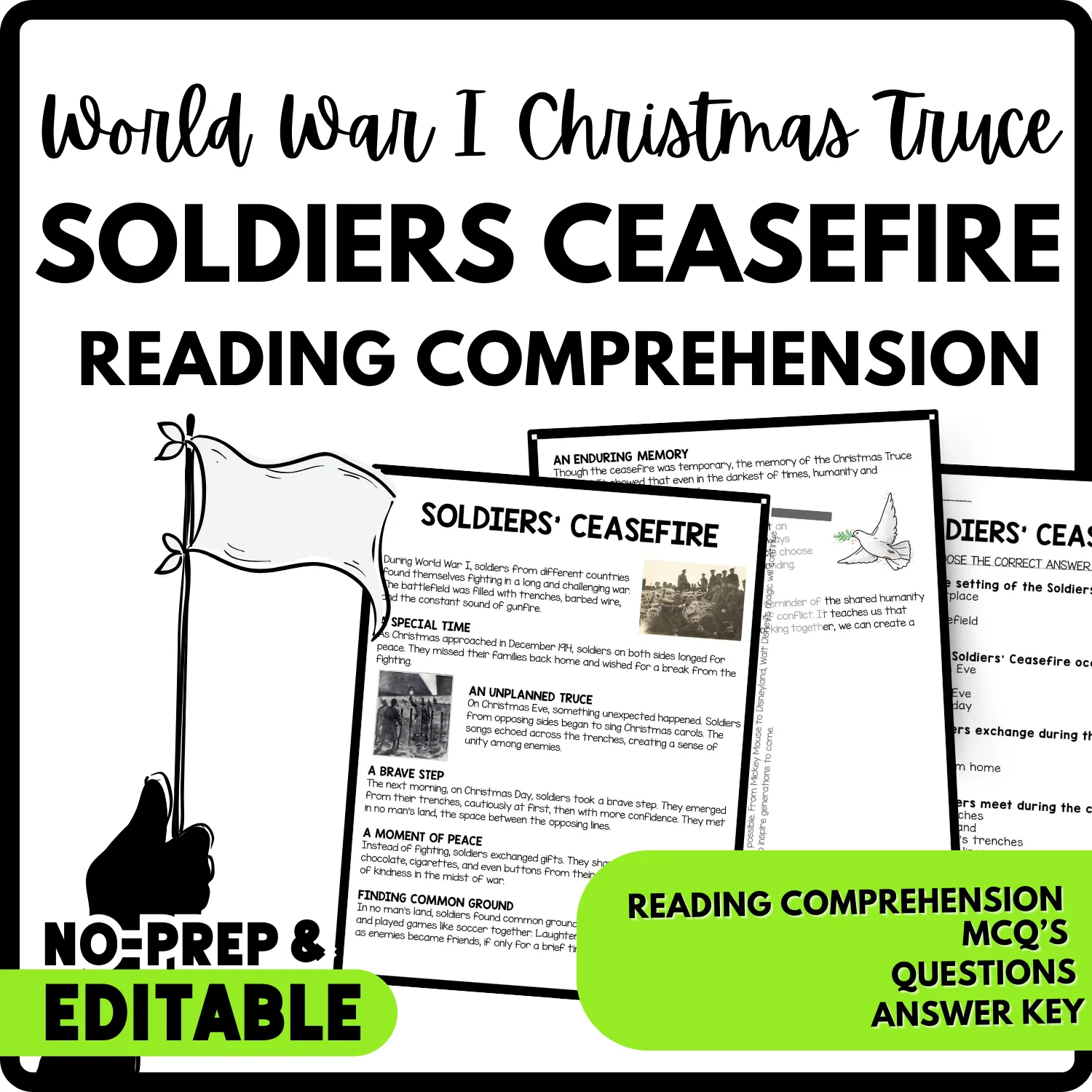Soldiers Ceasefire Reading Comprehension Worksheet Soldiers Ceasefire Reading Comprehension Worksheet