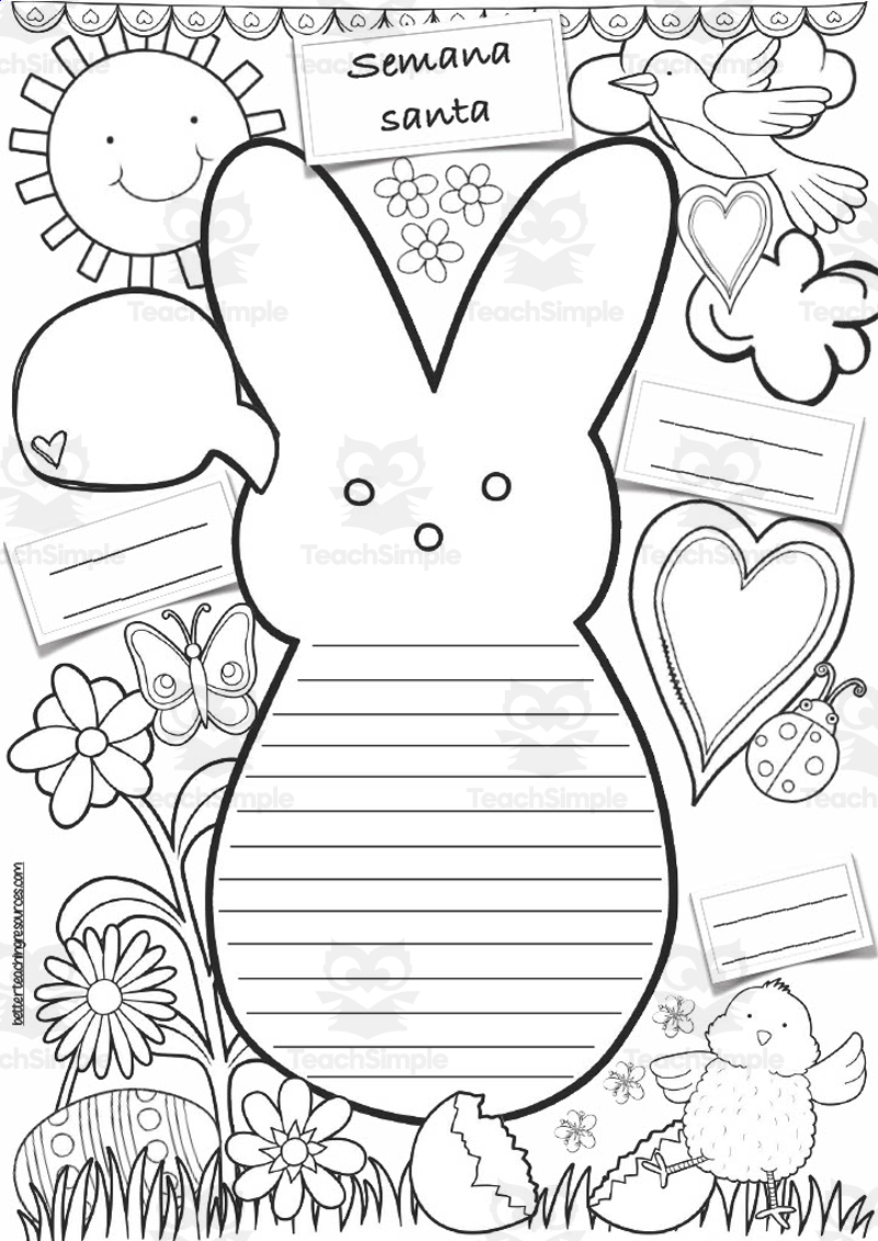Spanish Holy Week Easter Writing All About Worksheets