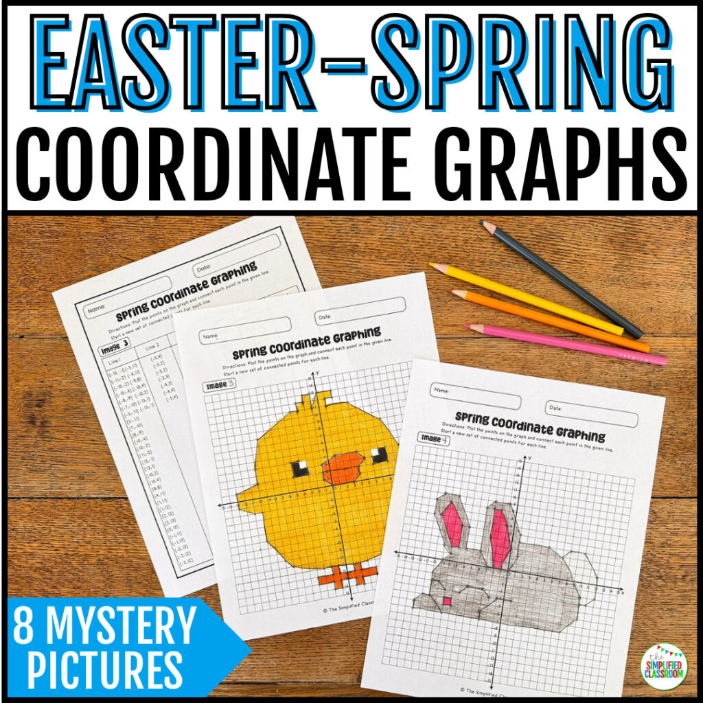 Spring Coordinate Graphs Easter Mystery Pictures Spring Coordinate Graphs Easter Mystery Pictures