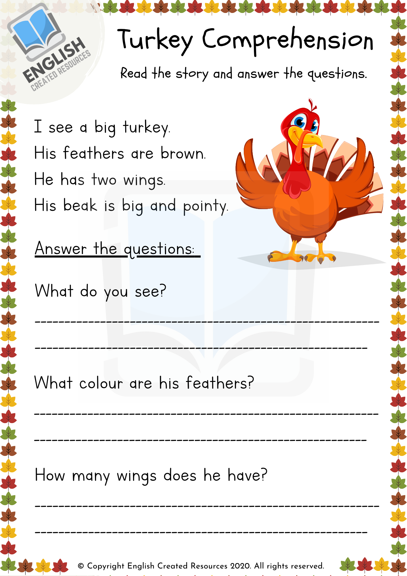 Thanksgiving Activity Book