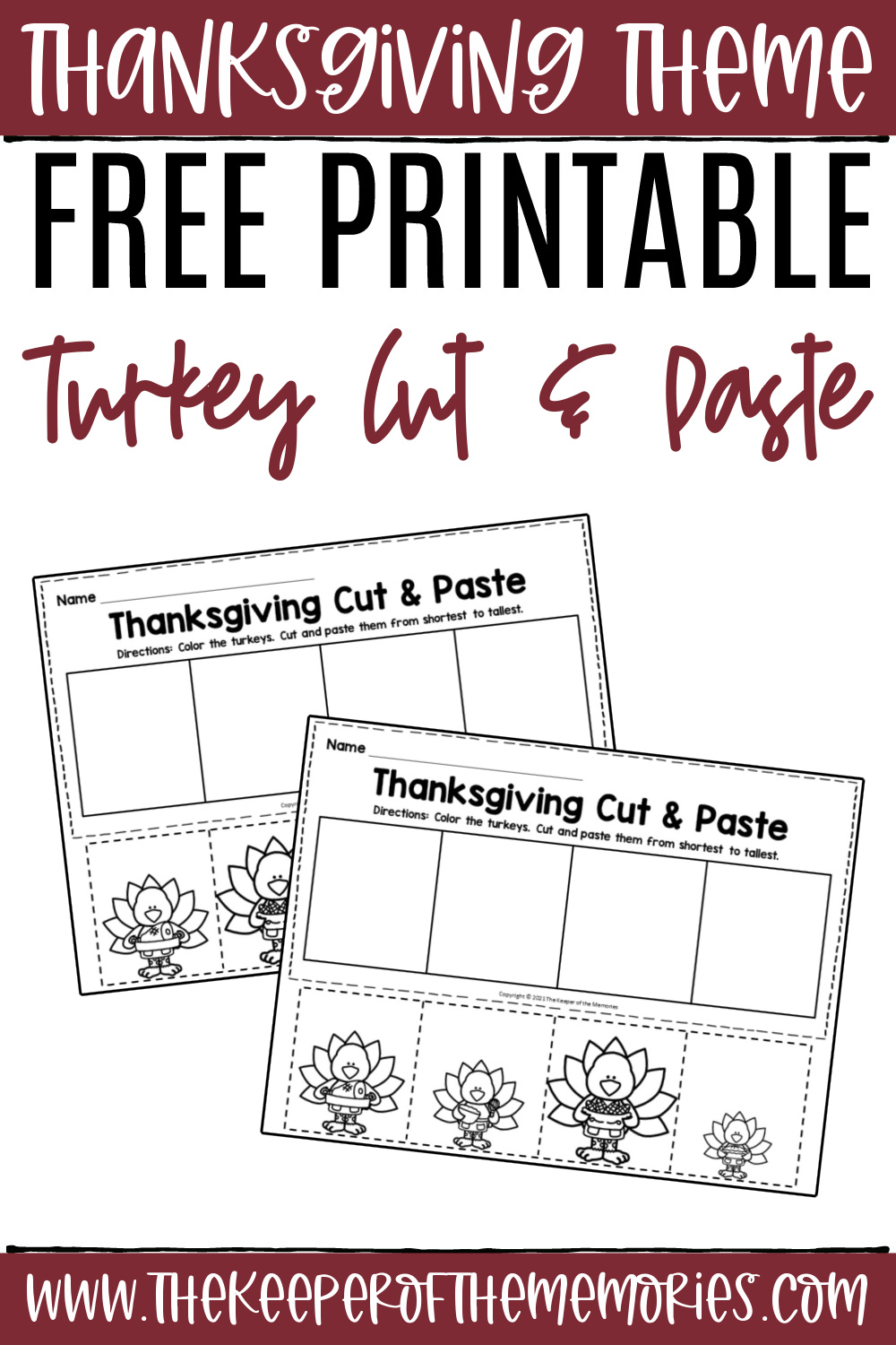 Thanksgiving Cut And Paste Worksheets Thanksgiving Cut And Paste Worksheets