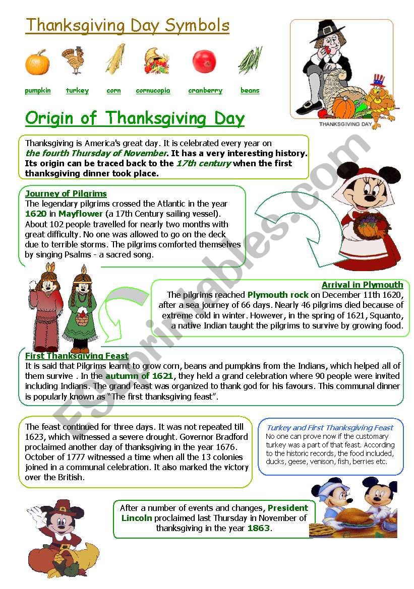 thanksgiving history worksheets thanksgiving history worksheets