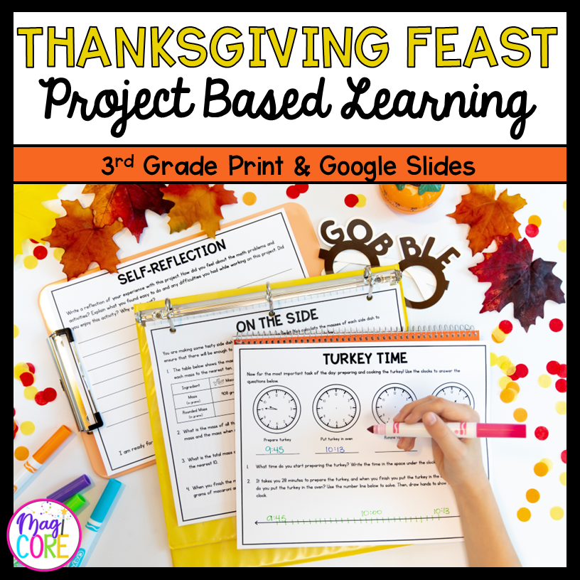Thanksgiving Feast Project Based Learning 3rd Grade Math Print Digital Thanksgiving Feast Project Based Learning 3rd Grade Math Print Digital
