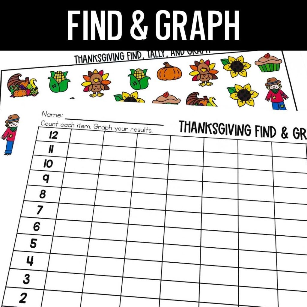 Thanksgiving Find And Tally Freebie Thanksgiving Find And Tally Freebie