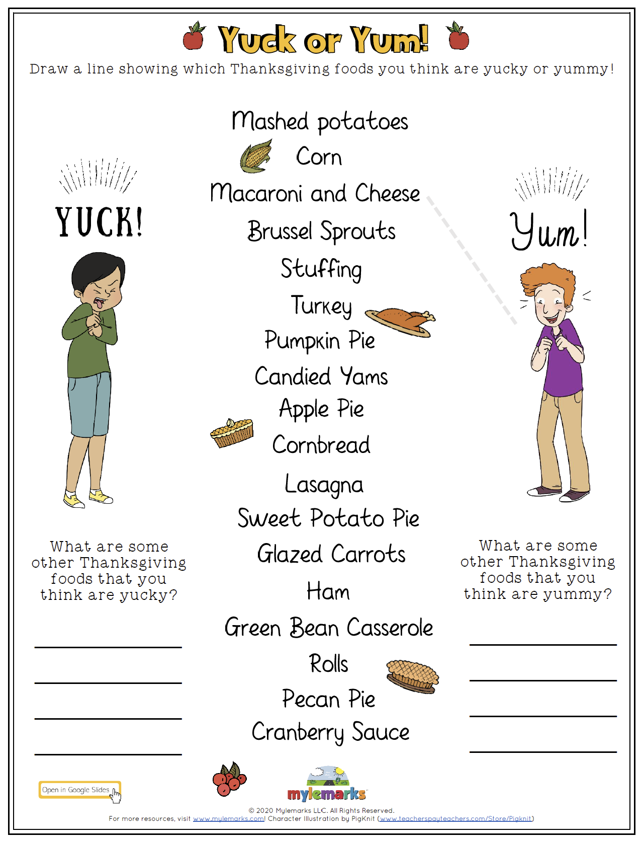 Thanksgiving Foods Yuck Or Yum GS Thanksgiving Foods Yuck Or Yum GS