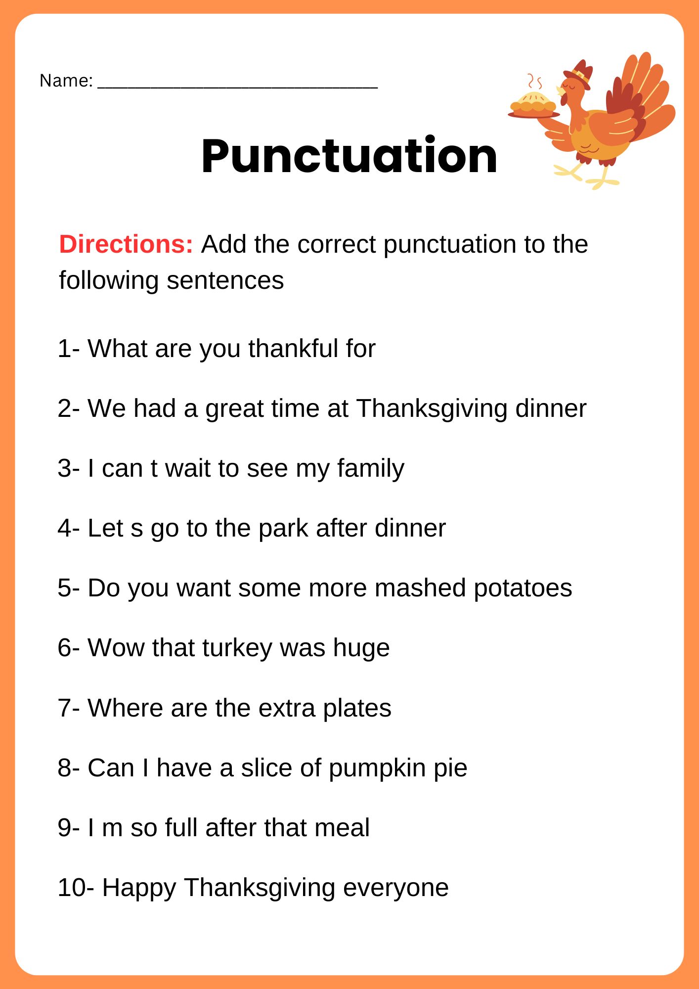 Thanksgiving Grammar Worksheets Grammar Practice Thanksgiving Grammar Worksheets Grammar Practice