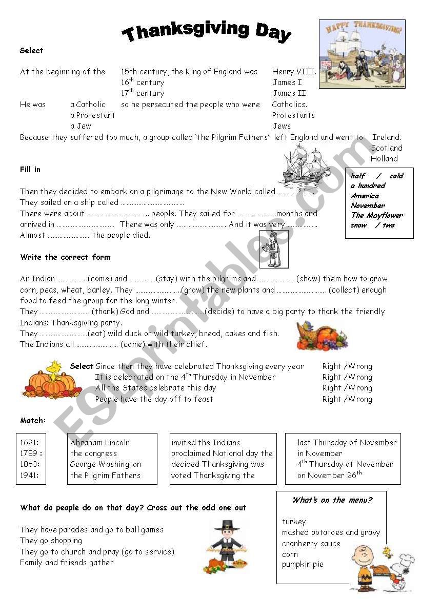 THANKSGIVING History And Trad 332316