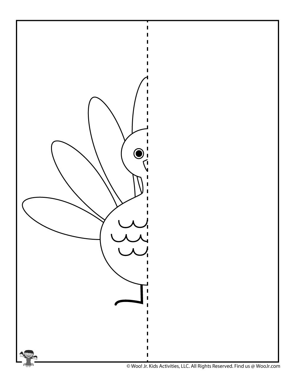Thanksgiving Mirror Drawing Worksheets