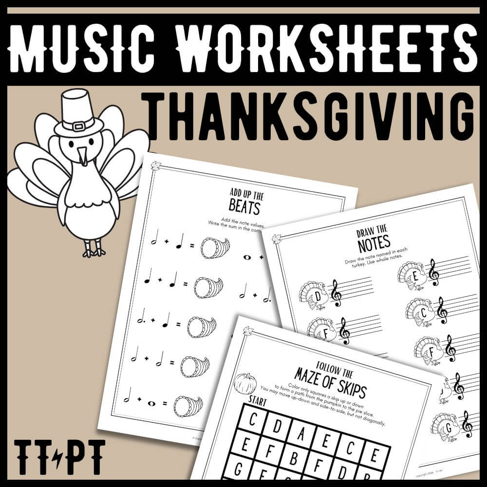 Thanksgiving Music Activities Games Worksheets Thanksgiving Music Activities Games Worksheets