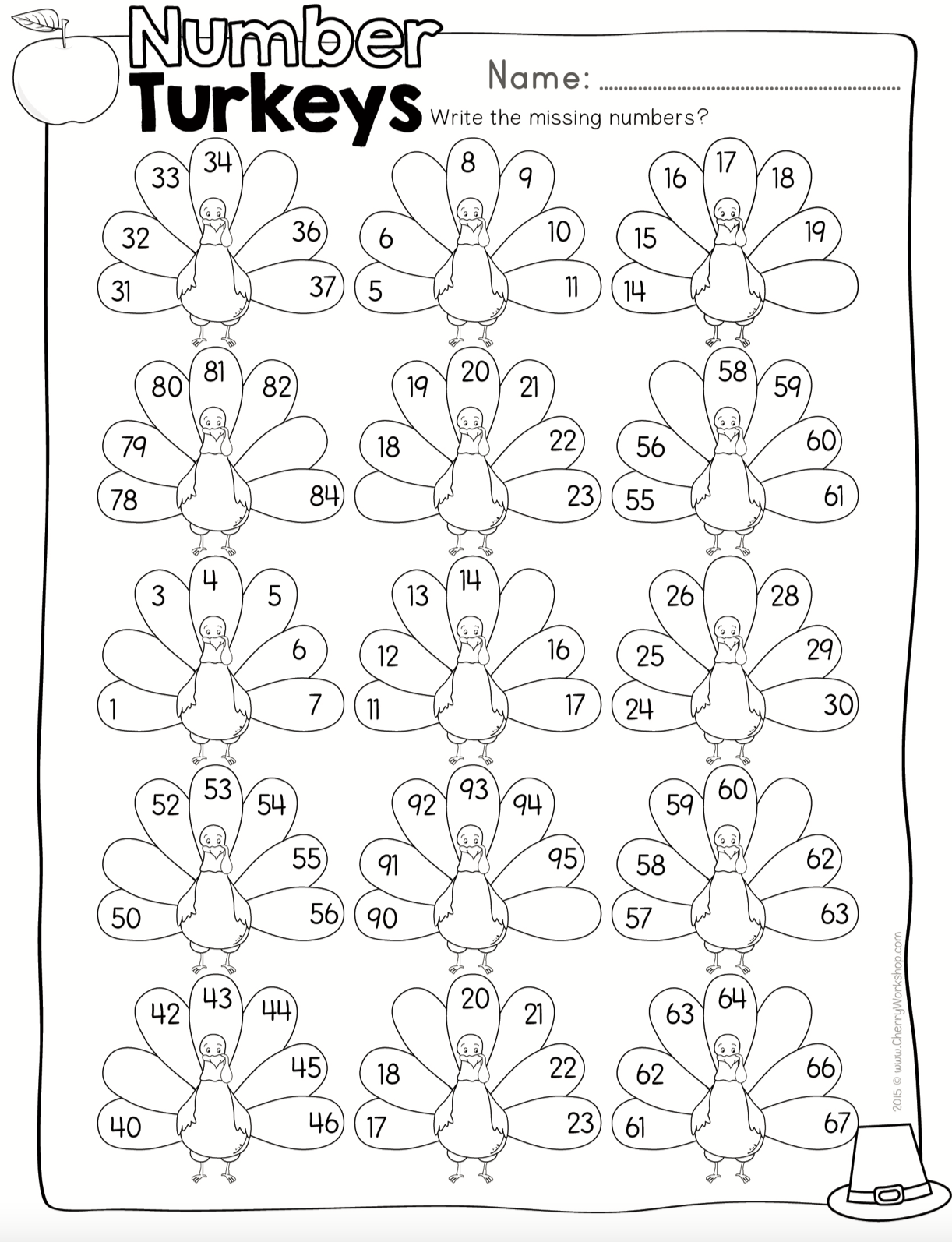 thanksgiving worksheets for 1st grade