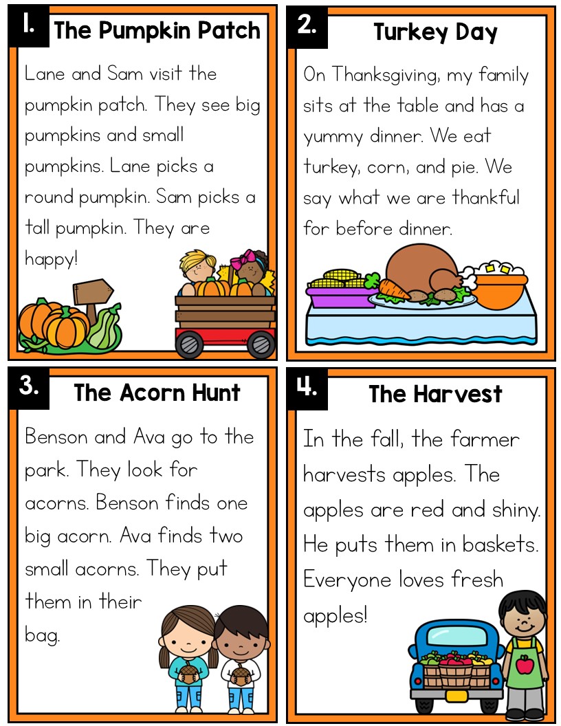 Thanksgiving Reading Comprehension Center For 1st And 2nd Grade Fun Literacy Thanksgiving Reading Comprehension Center For 1st And 2nd Grade Fun Literacy