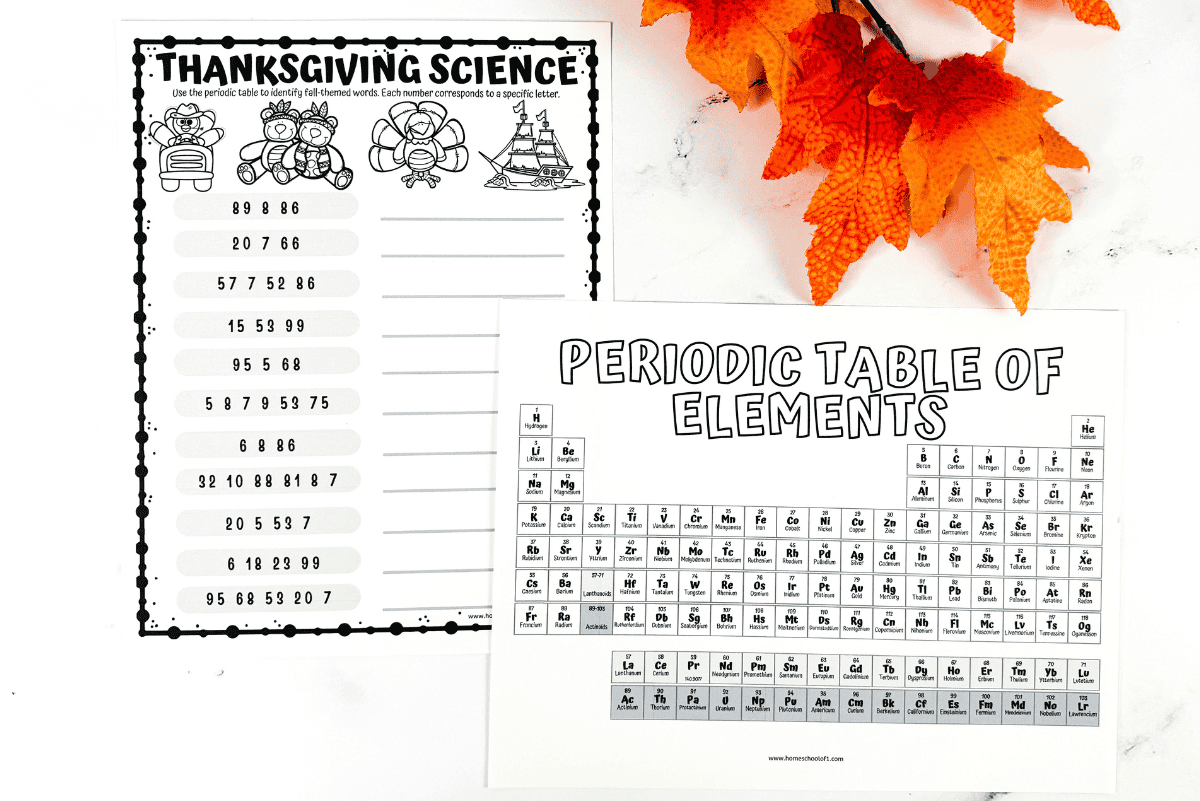 Thanksgiving Science Worksheet