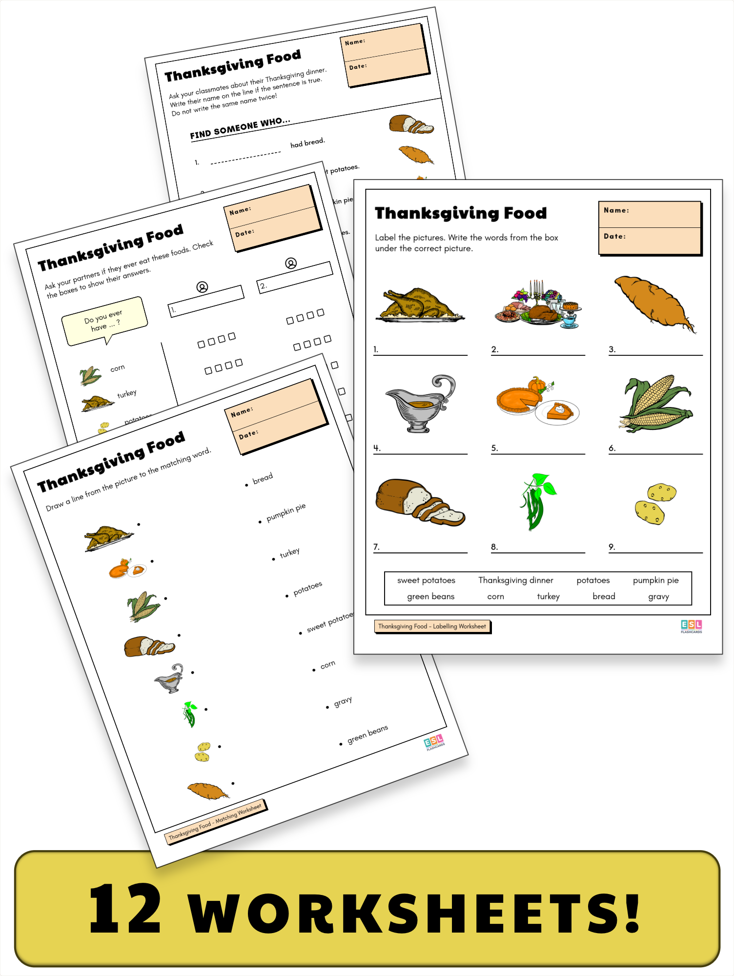 Thanksgiving Worksheets