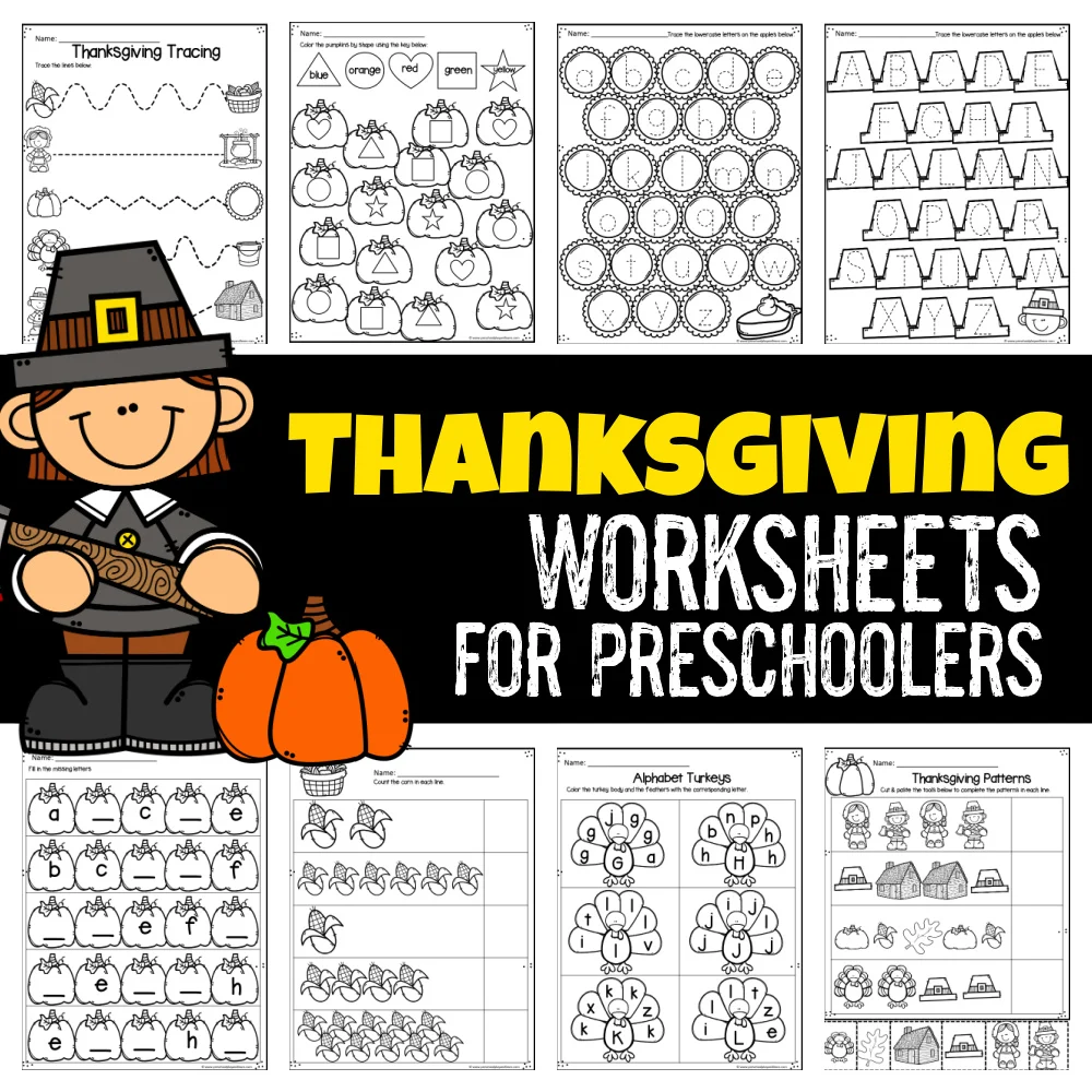 Thanksgiving Worksheets For Preschoolers Thanksgiving Worksheets For Preschoolers