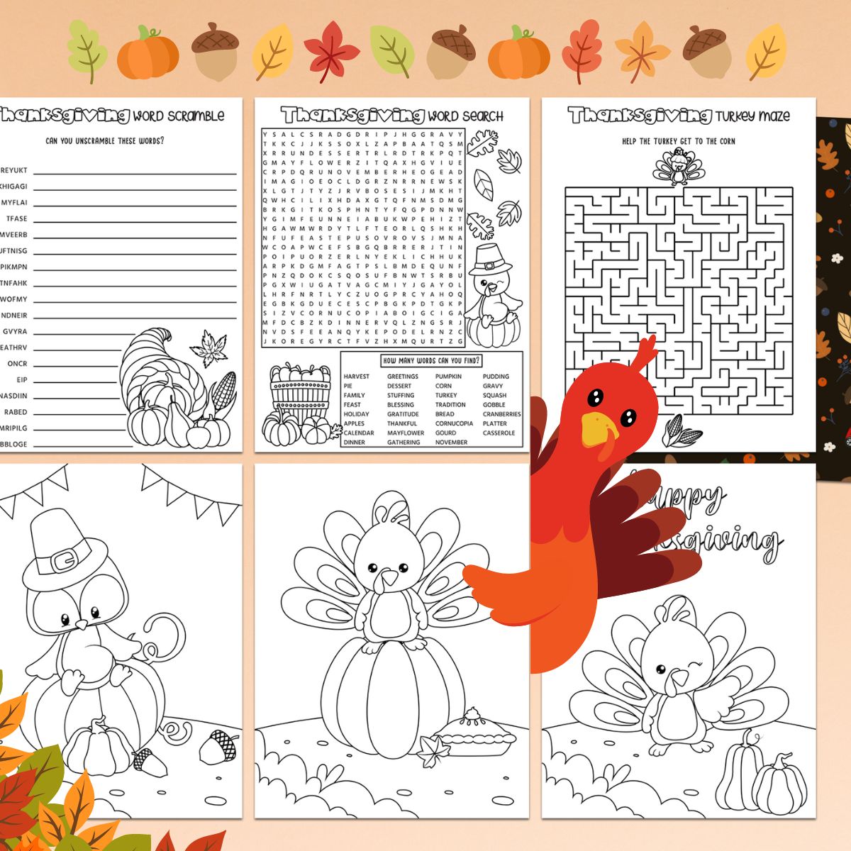 Thanksgiving Worksheets Pdf Thanksgiving Worksheets Pdf