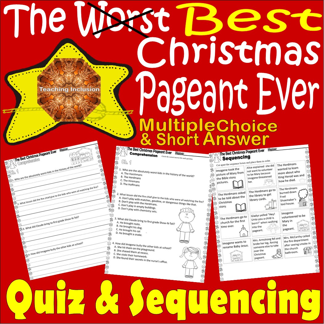 free worksheets for the best christmas pageant ever free worksheets for the best christmas pageant ever