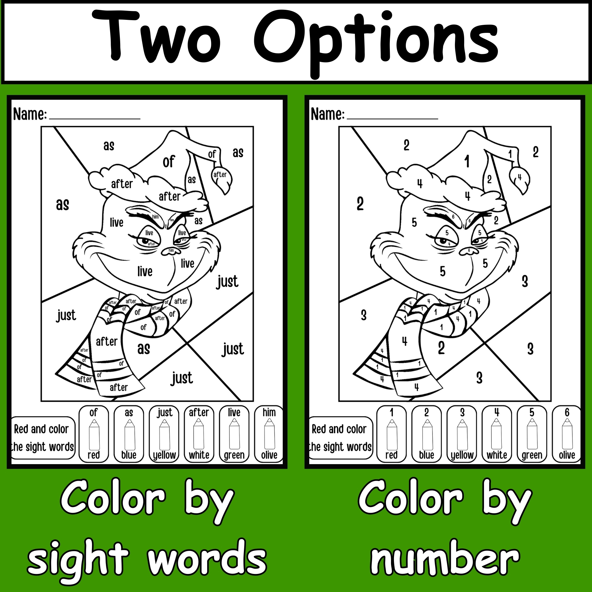 The Grinch Printable Handprint Craft Template How The Grinch Stole Christmas 2
