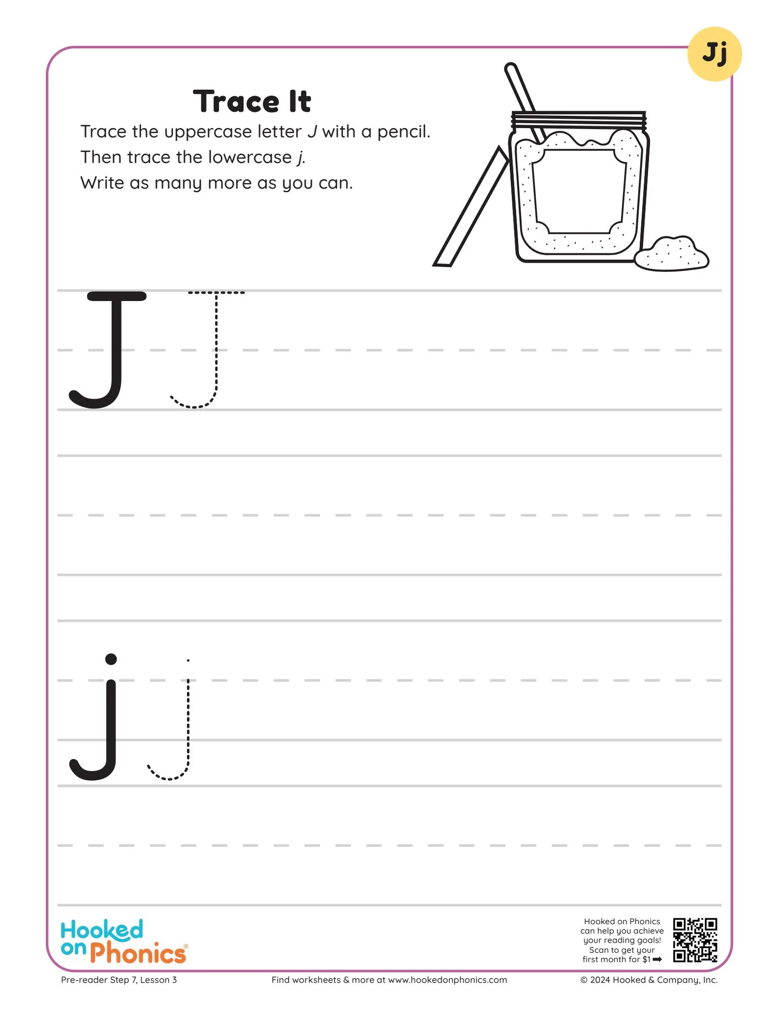 Worksheet Letter J Trace It Worksheet Letter J Trace It