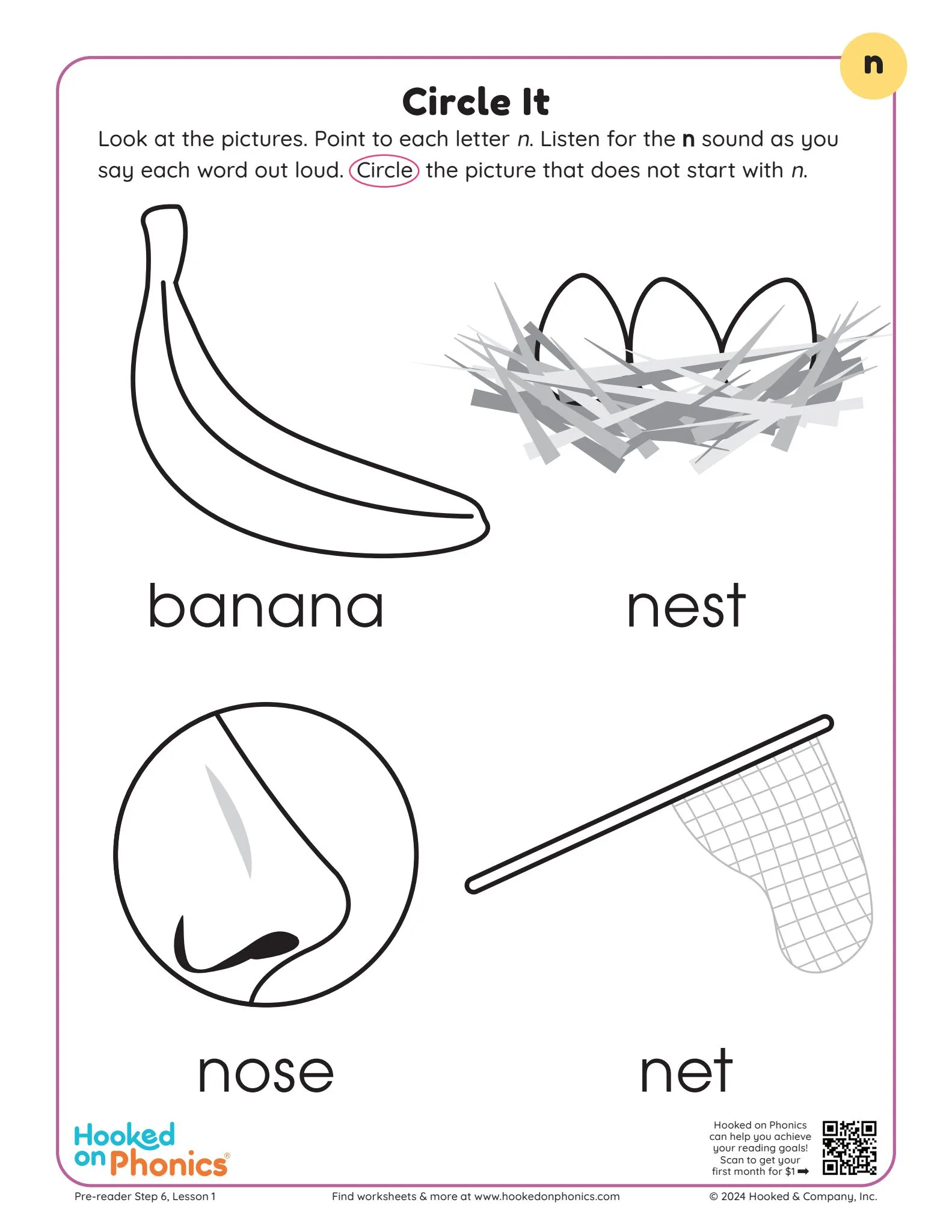Worksheet Lowercase Letter N Circle It Worksheet Lowercase Letter N Circle It